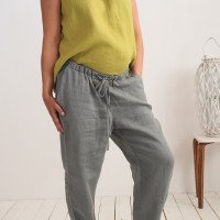 Pantalon de grossesse en lin à cordon VOLGA