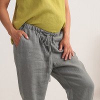 Pantalon de grossesse en lin à cordon VOLGA