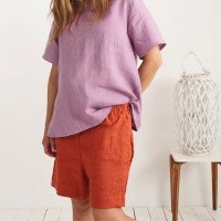Blouse trapèze ample de grossesse en lin OKAVANGO
