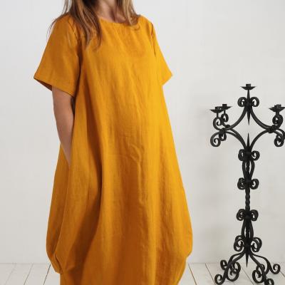 Robe boule ample de grossesse en lin BLANDA