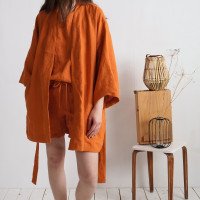 Ensemble d’intérieur en lin KOSI, KASAI et RHINE, trois pièces