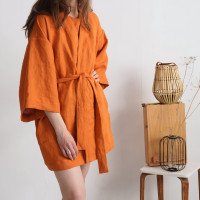 Ensemble d’intérieur en lin KOSI, KASAI et RHINE, trois pièces