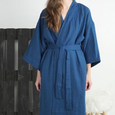 Peignoir long en lin GILA