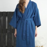Peignoir long en lin GILA