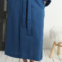 Peignoir long en lin GILA