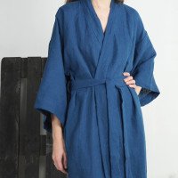 Peignoir long en lin GILA