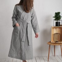 Peignoir long unisexe en lin TAPI