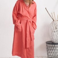 Peignoir long unisexe en lin TAPI