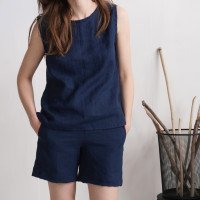 Ensemble d’intérieur en lin MURRAY et DON, débardeur et short