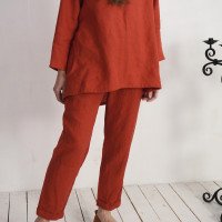 Ensemble en lin INDIGIRKA et VOLGA, tunique et pantalon