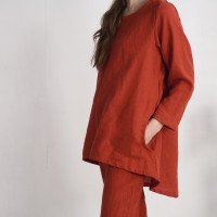 Ensemble en lin INDIGIRKA et VOLGA, tunique et pantalon