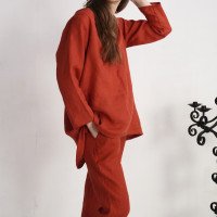 Ensemble en lin INDIGIRKA et VOLGA, tunique et pantalon