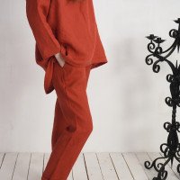 Ensemble en lin INDIGIRKA et VOLGA, tunique et pantalon