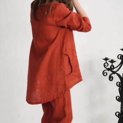 Ensemble en lin INDIGIRKA et VOLGA, tunique et pantalon