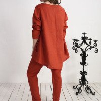 Ensemble en lin INDIGIRKA et VOLGA, tunique et pantalon
