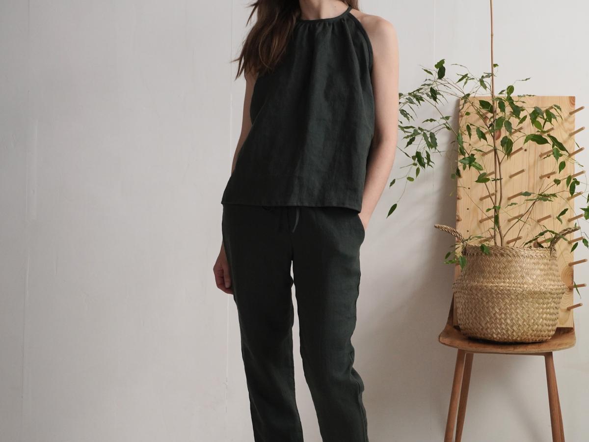 Ensemble en lin LUNI et VOLGA, haut et pantalon