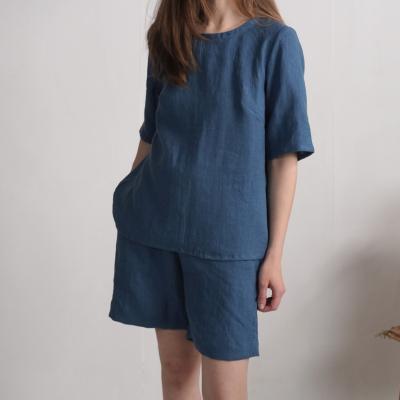 Ensemble en lin TARIM et NELSON, blouse et short