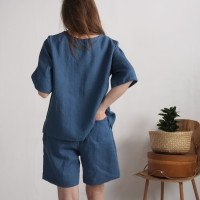 Ensemble en lin TARIM et NELSON, blouse et short