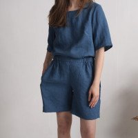 Ensemble en lin TARIM et NELSON, blouse et short