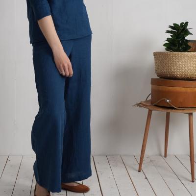 Ensemble en lin HAIHE et MAHI, blouse et pantalon large