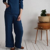 Ensemble en lin HAIHE et MAHI, blouse et pantalon large