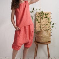 Ensemble de yoga en lin MURRAY et IRTYSH, débardeur et sarouel