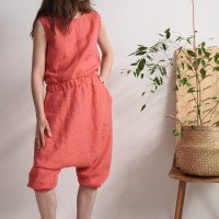 Ensemble de yoga en lin MURRAY et IRTYSH, débardeur et sarouel