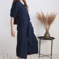 Ensemble en lin JURUA et BARCOO, veste et pantalon corsaire