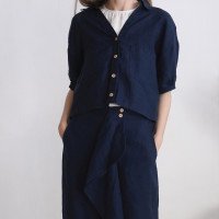Ensemble en lin JURUA et BARCOO, veste et pantalon corsaire