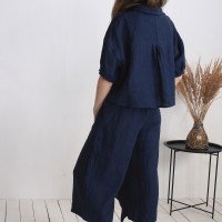 Ensemble en lin JURUA et BARCOO, veste et pantalon corsaire