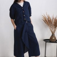 Ensemble en lin JURUA et BARCOO, veste et pantalon corsaire