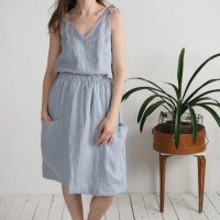 Ensemble en lin NILE et SALWEN, caraco et jupe