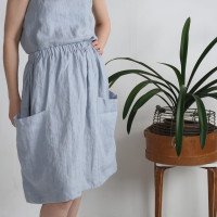 Ensemble en lin NILE et SALWEN, caraco et jupe
