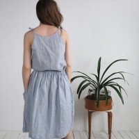 Ensemble en lin NILE et SALWEN, caraco et jupe