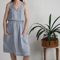 Ensemble en lin NILE et SALWEN, caraco et jupe