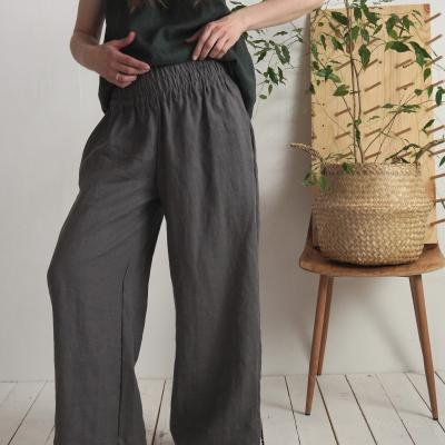 Ensemble en lin VOLTA et COOPER, veste et pantalon large