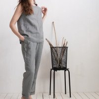 Ensemble en lin MURRAY et VOLGA, débardeur et pantalon