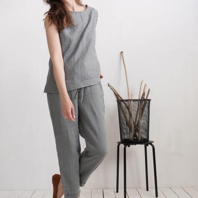 Ensemble en lin MURRAY et VOLGA, débardeur et pantalon