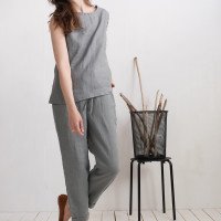 Ensemble en lin MURRAY et VOLGA, débardeur et pantalon
