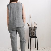 Ensemble en lin MURRAY et VOLGA, débardeur et pantalon
