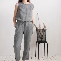 Ensemble en lin MURRAY et VOLGA, débardeur et pantalon