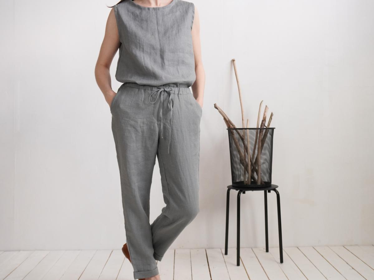Ensemble en lin MURRAY et VOLGA, débardeur et pantalon