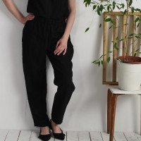 Ensemble en lin KASAI et THAMES, haut et pantalon fuselé