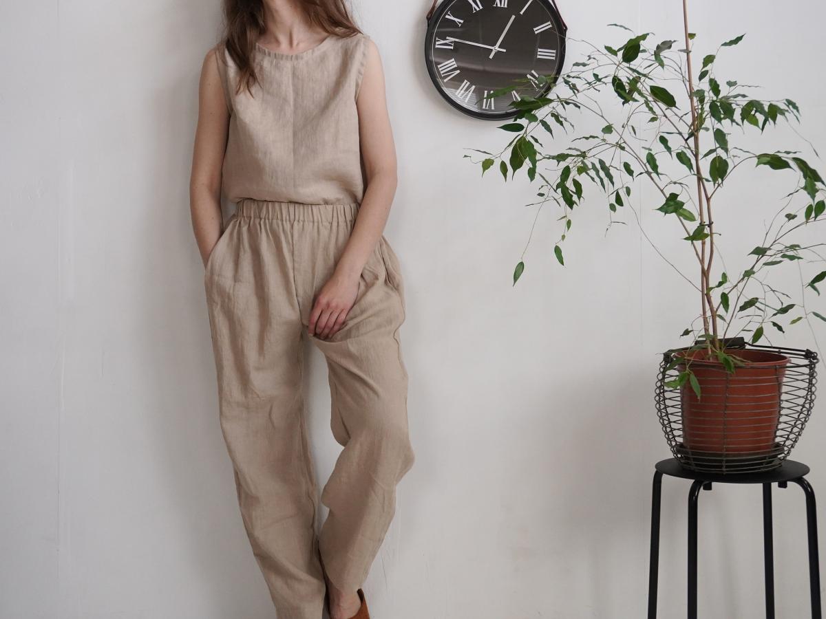 Ensemble en lin MURRAY et VILYUY, débardeur et pantalon