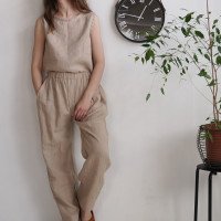 Ensemble en lin MURRAY et VILYUY, débardeur et pantalon