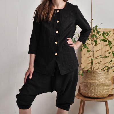 Ensemble en lin VOLTA et IRTYSH, veste et sarouel