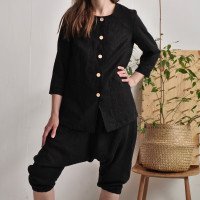 Ensemble en lin VOLTA et IRTYSH, veste et sarouel