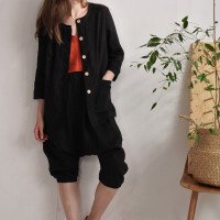 Ensemble en lin VOLTA et IRTYSH, veste et sarouel