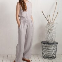 Ensemble en lin KANG et COOPER, haut et pantalon large
