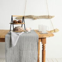 Chemin de table moderne en lin